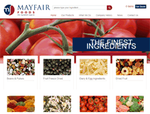 Tablet Screenshot of mayfairfoods.com